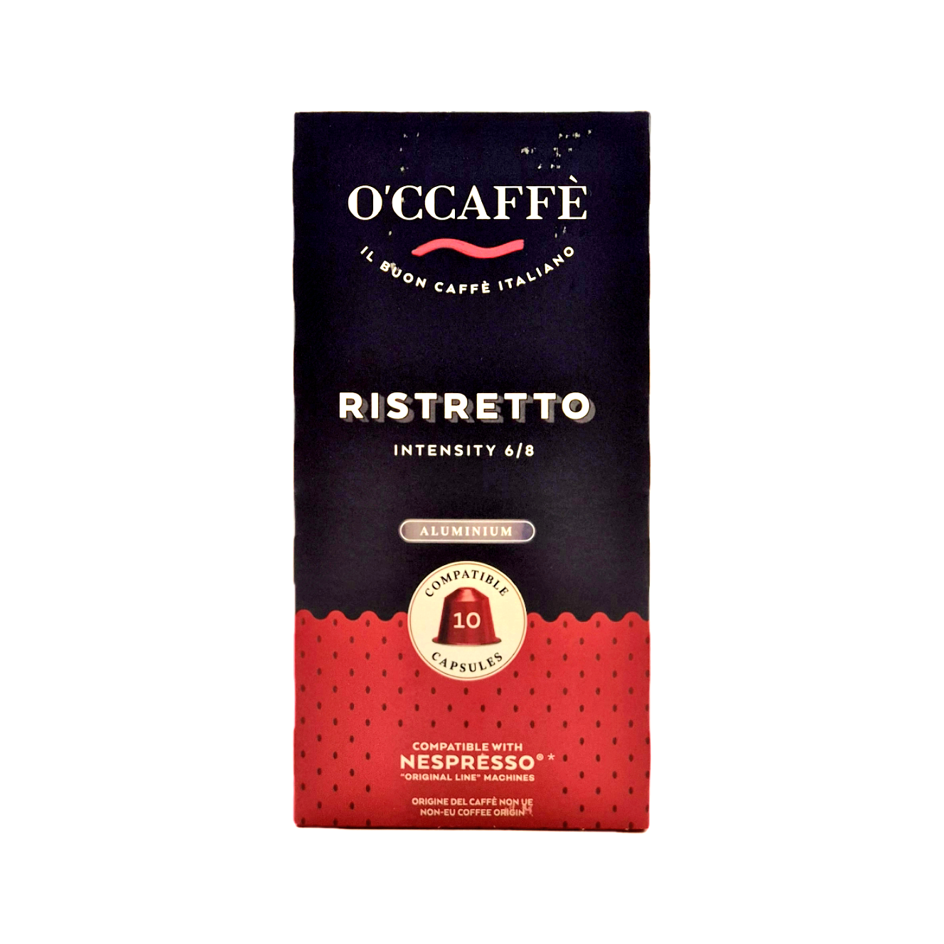 Kapsle pro Nespresso O'Ccaffé Ristretto hliník 10 porcí